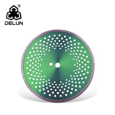 شفرة منشار البورسلين DELUN Pro 4-1/2" أداة قطع بلاط صلب مع حافة قطع رفيعة و7/8" - 20 مم
